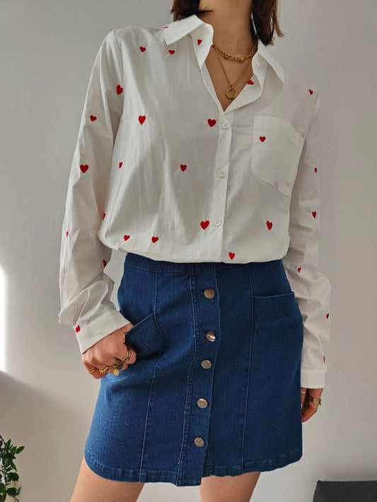 Chemise coeurs FERNANDE