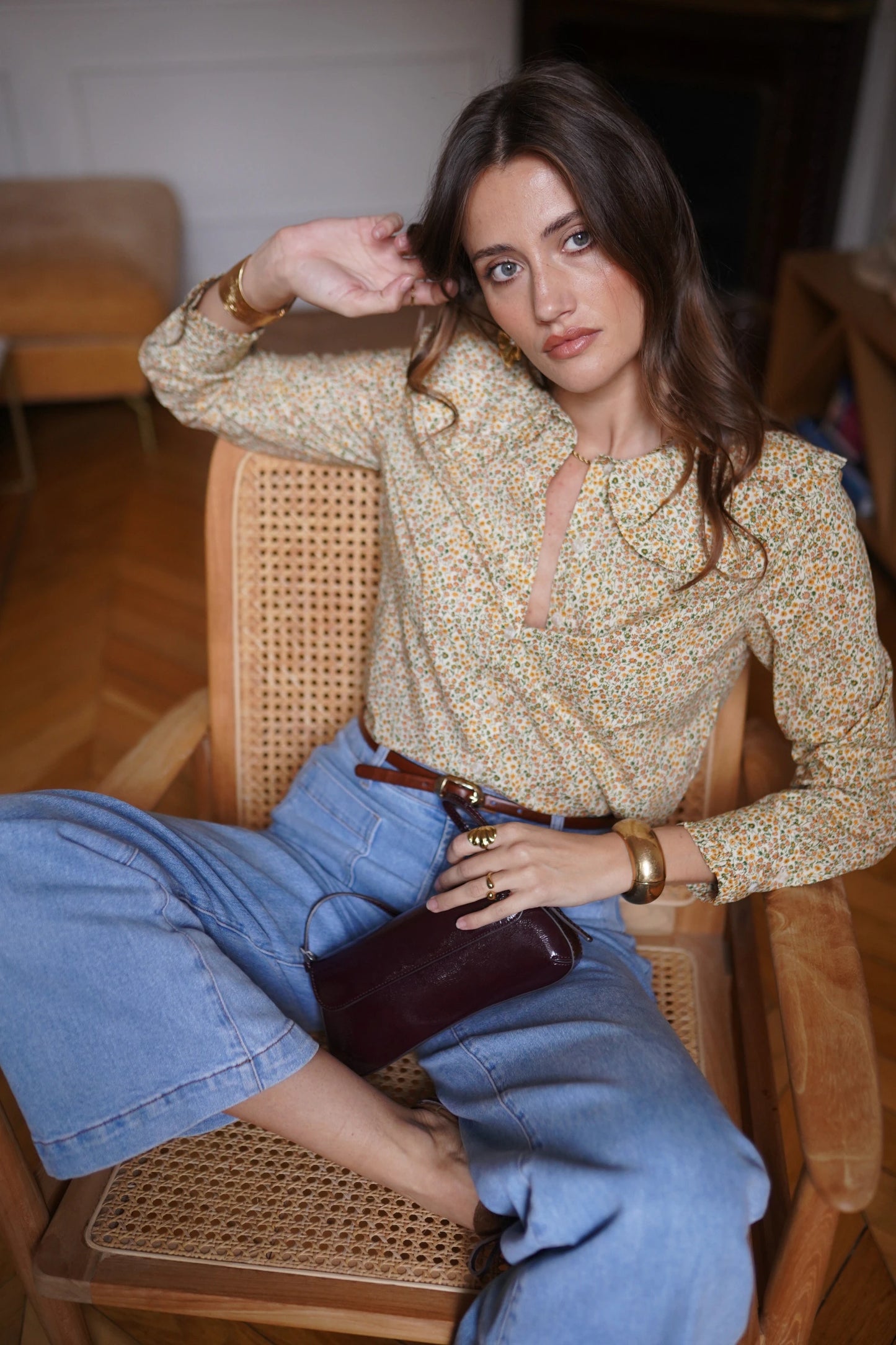Blouse imprimée fleurie
