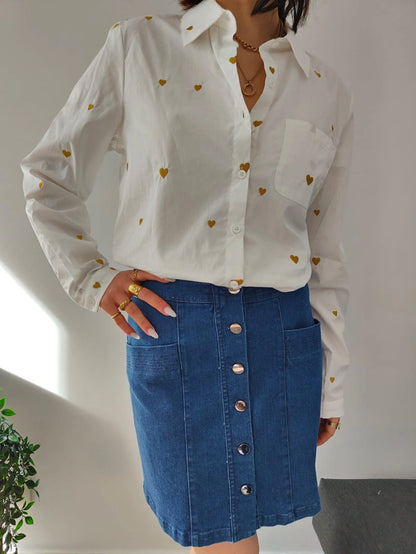 Chemise coeurs FERNANDE