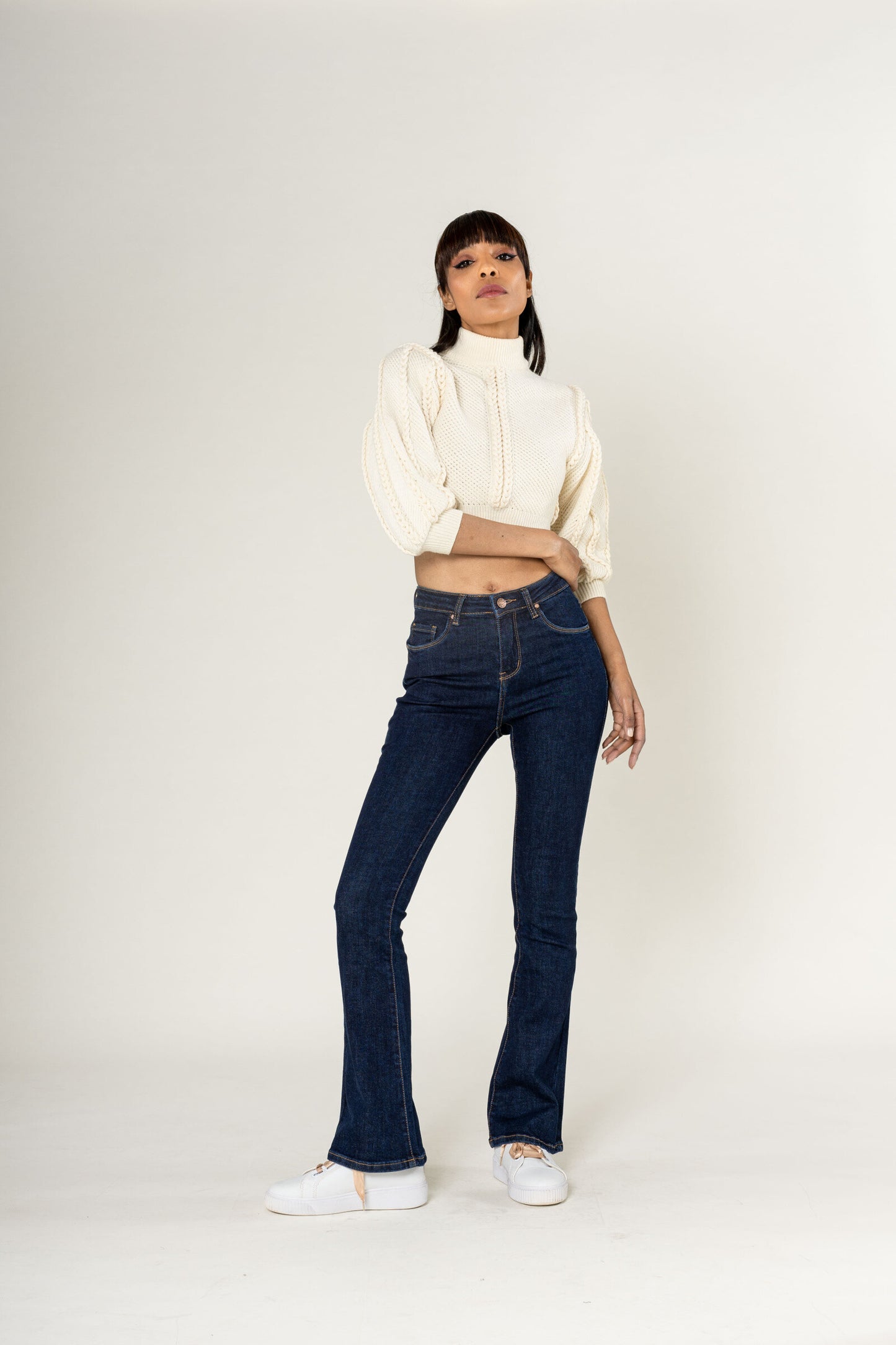 Jean BOOTCUT bleu irisé