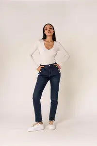 Jean bleu MOM